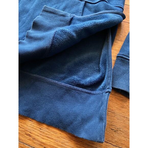 ATHLETA Blue Plush Lined Hoodie w/Tech Pocket sz Medium - Picture 6 of 12